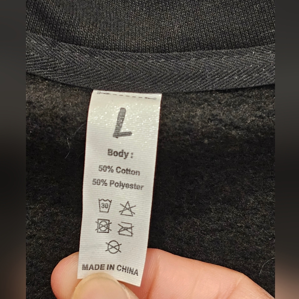 The Gym People Half-Zip Fleece Crop Pullover Sweatshirt, NWT, Size Large - Picture 3 of 7